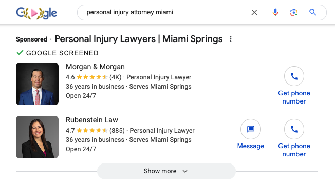 personal injury attorney miami LSAs